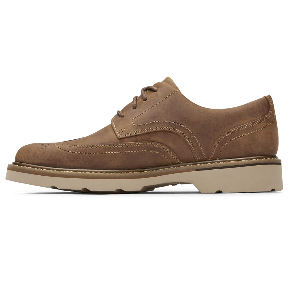 Rockport Sneakers For Mens Khaki - Charlee Waterproof Wingtip - NJ1473698